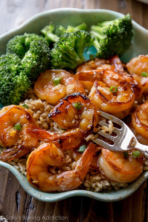 bee pollen honey garlic shrimp 3